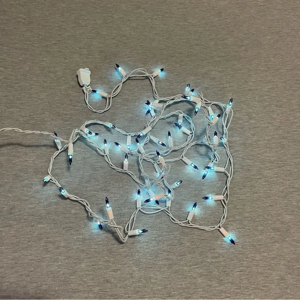 Target 11 Ft. White Corded 50 Blue Christmas Tree Lights
